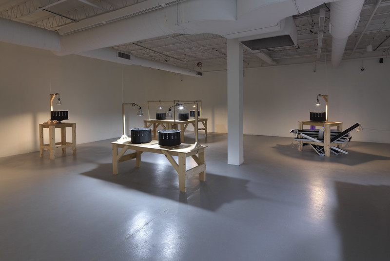The exhibition space in its nearly final form.
